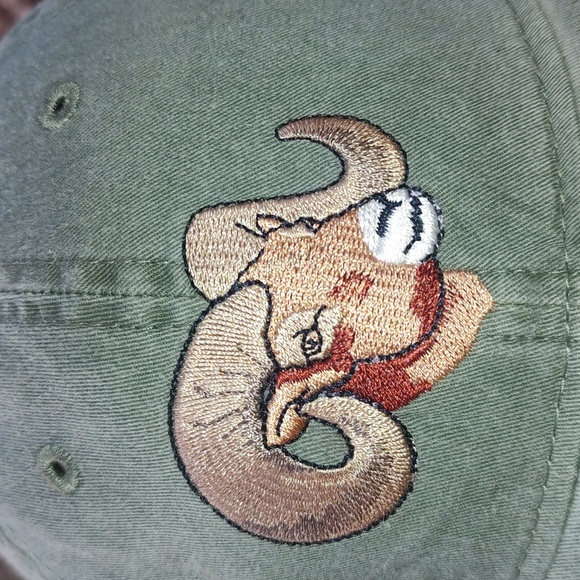 ECO Headwear Death Valley National Park Bighorn Sheep Embroidered Strapback Hat - Picture 3 of 10